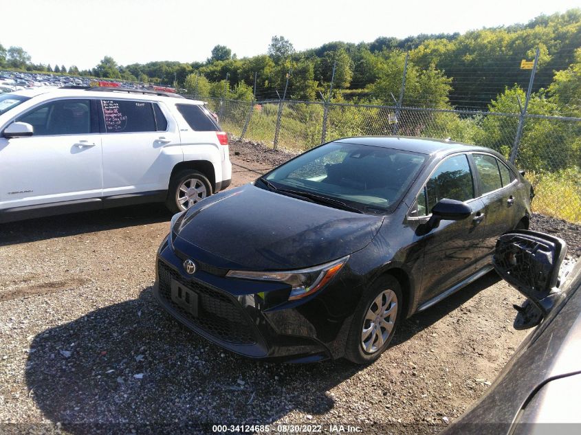 2020 TOYOTA COROLLA LE VIN: 5YFEPRAE7LP066538