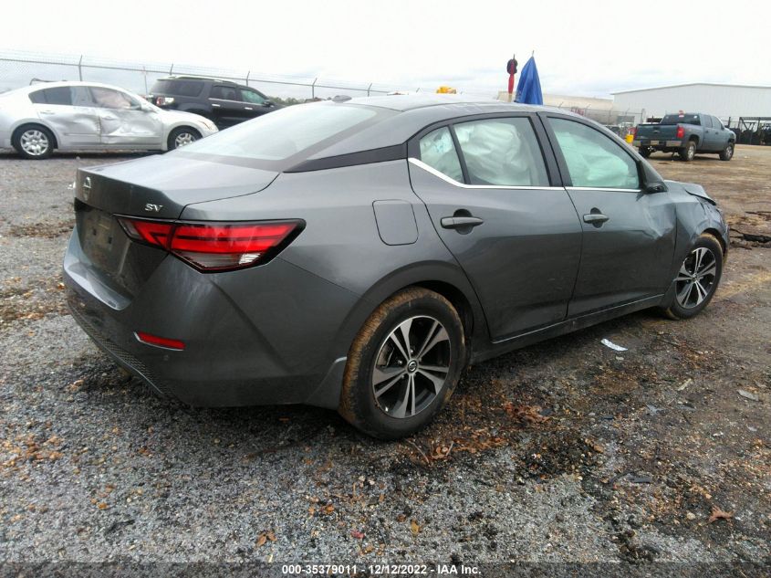 2022 NISSAN SENTRA SV VIN: 3N1AB8CV9NY257050