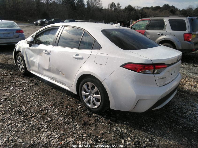 2022 TOYOTA COROLLA LE VIN: JTDEPMAEXN3021768