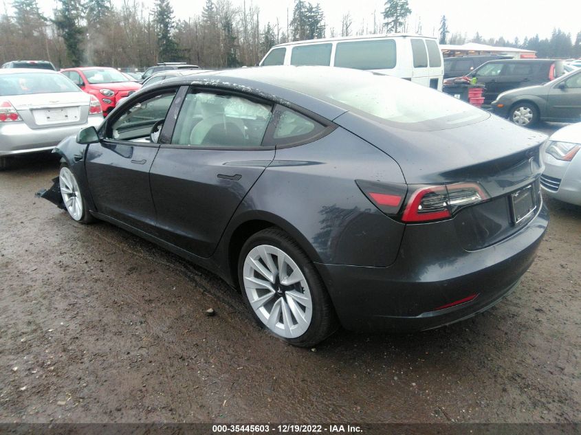 2021 TESLA MODEL 3 LONG RANGE VIN: 5YJ3E1EB8MF082985