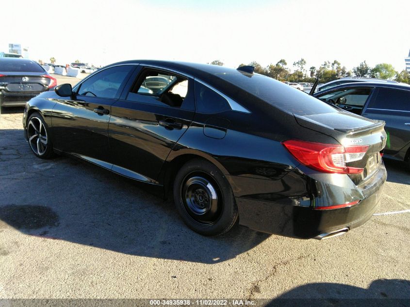 2022 HONDA ACCORD SEDAN SPORT VIN: 1HGCV1F39NA015346