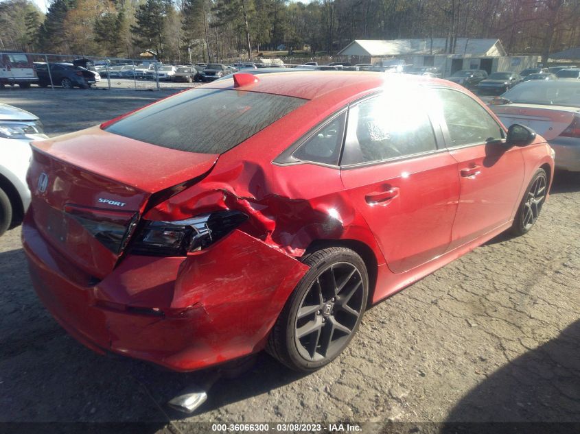 2022 HONDA CIVIC SEDAN SPORT VIN: 2HGFE2F54NH503898