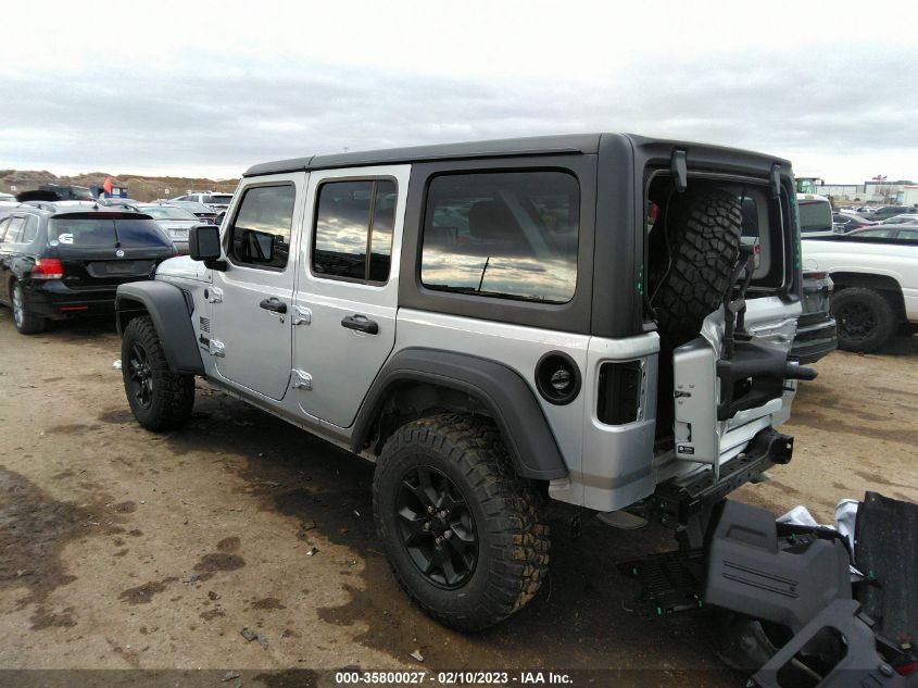 2022 JEEP WRANGLER UNLIMITED SPORT ALTITUDE VIN: 1C4HJXDN4NW177315