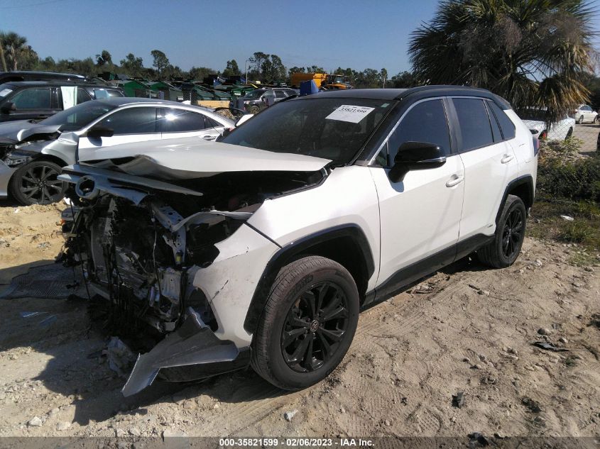 2022 TOYOTA RAV4 HYBRID XSE VIN: 4T3E6RFV7NU080010