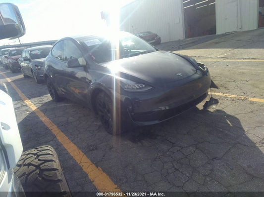 2021 TESLA MODEL Y LONG RANGE VIN: 5YJYGDEE2MF115460