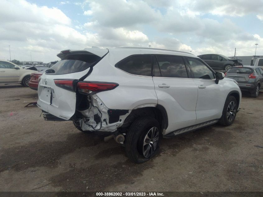 2022 TOYOTA HIGHLANDER XLE VIN: 5TDGZRBH8NS169778