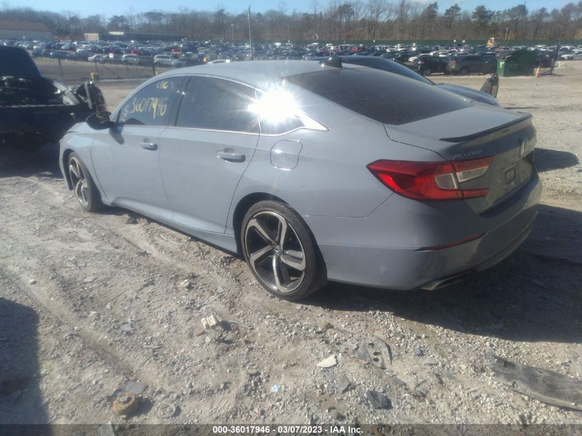 2022 HONDA ACCORD SEDAN SPORT VIN: 1HGCV2F35NA021036