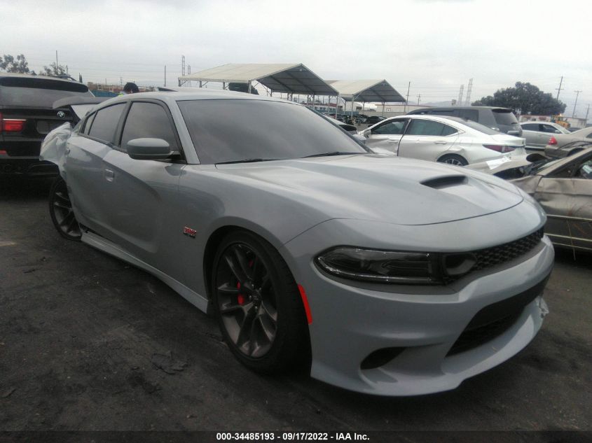 2022 DODGE CHARGER SCAT PACK VIN: 2C3CDXGJ1NH185076