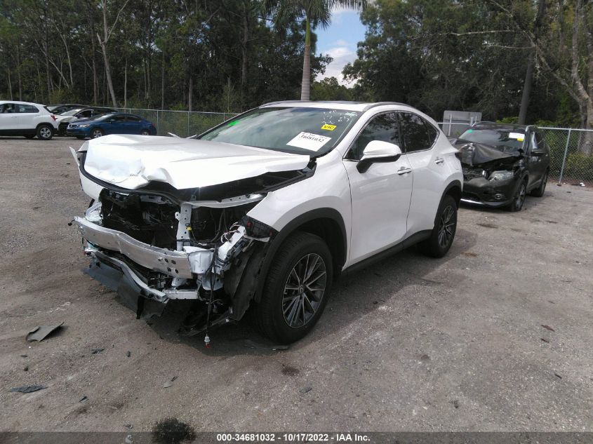 2022 LEXUS NX NX 350 PREMIUM VIN: 2T2GGCEZXNC012863