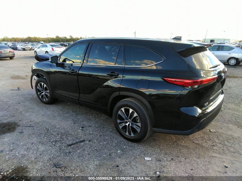 2022 TOYOTA HIGHLANDER HYBRID VIN: 5TDGARAHXNS513555