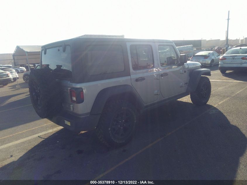 2021 JEEP WRANGLER UNLIMITED WILLYS VIN: 1C4HJXDG1MW715114