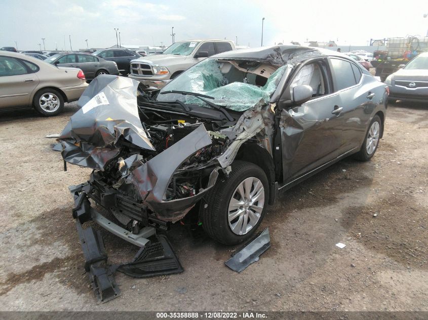 2022 NISSAN SENTRA S VIN: 3N1AB8BV9NY239178