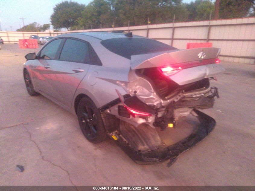 2021 HYUNDAI ELANTRA SEL VIN: 5NPLM4AG7MH028049