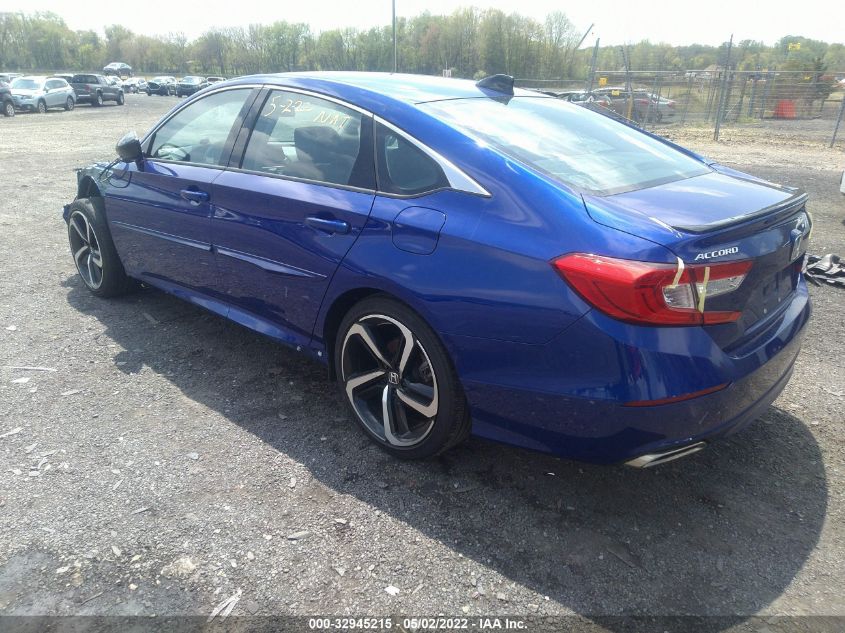2021 HONDA ACCORD SEDAN SPORT SE VIN: 1HGCV1F42MA090493