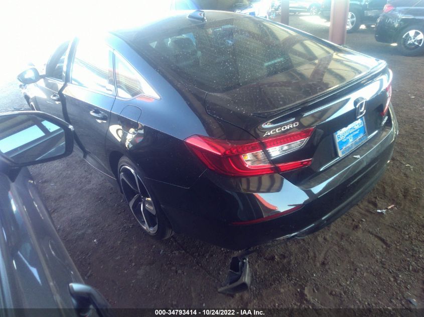 2022 HONDA ACCORD SEDAN SPORT VIN: 1HGCV1F36NA076864