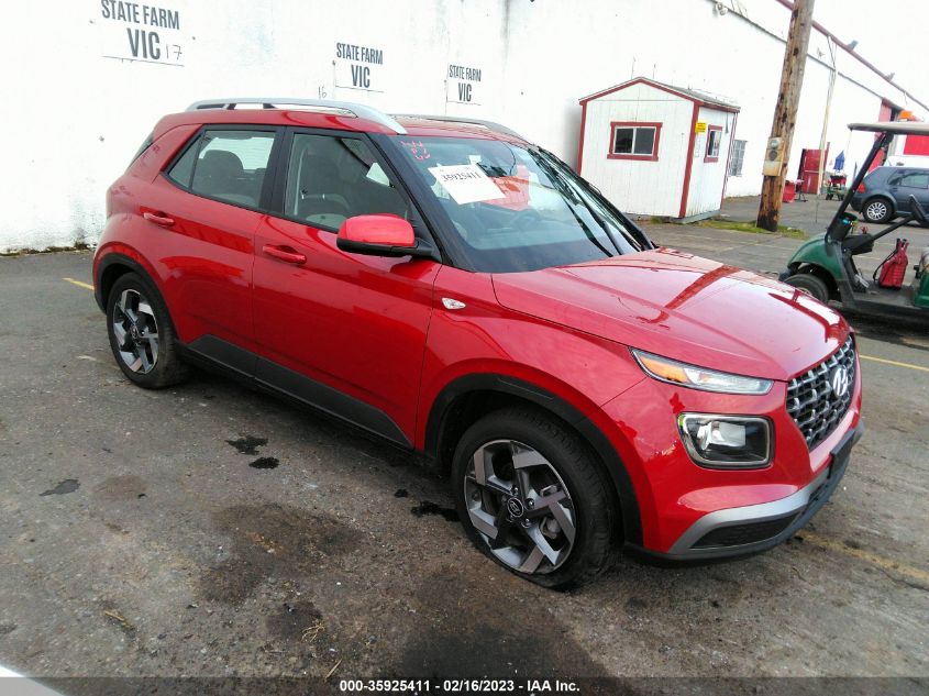 2022 HYUNDAI VENUE SEL VIN: KMHRC8A32NU169664