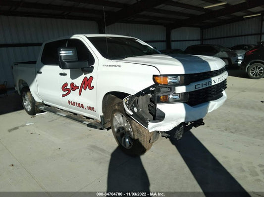 2021 CHEVROLET SILVERADO 1500 CUSTOM VIN: 3GCUYBEF3MG318229