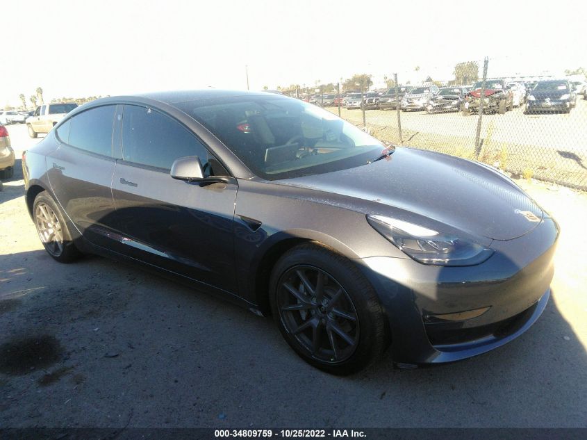 2022 TESLA MODEL 3 LONG RANGE VIN: 5YJ3E1EB9NF124775