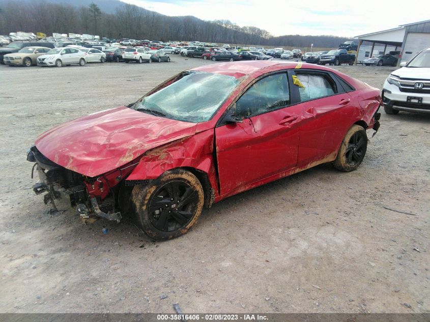 2022 HYUNDAI ELANTRA SEL VIN: 5NPLS4AG0NH077021