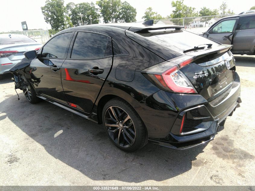 2021 HONDA CIVIC HATCHBACK SPORT VIN: SHHFK7H43MU410298