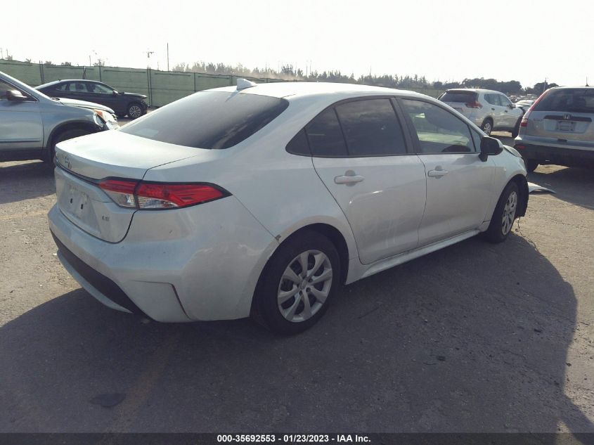 2022 TOYOTA COROLLA LE VIN: 5YFEPMAE7NP309514