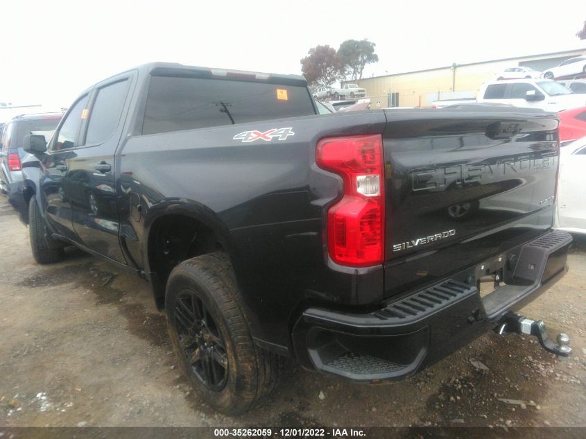 2022 CHEVROLET SILVERADO 1500 CUSTOM VIN: 1GCPDBEK3NZ529714