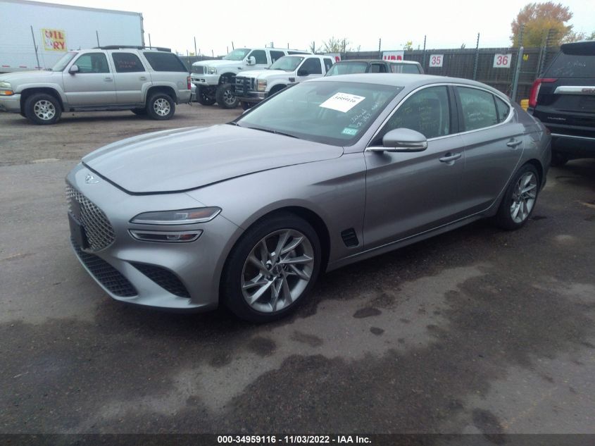 2022 GENESIS G70 2.0T VIN: KMTG34TA1NU095834