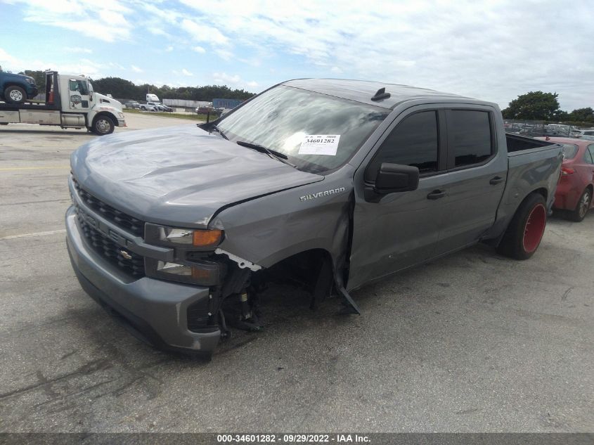 2021 CHEVROLET SILVERADO 1500 CUSTOM VIN: 1GCPWBEK4MZ436421