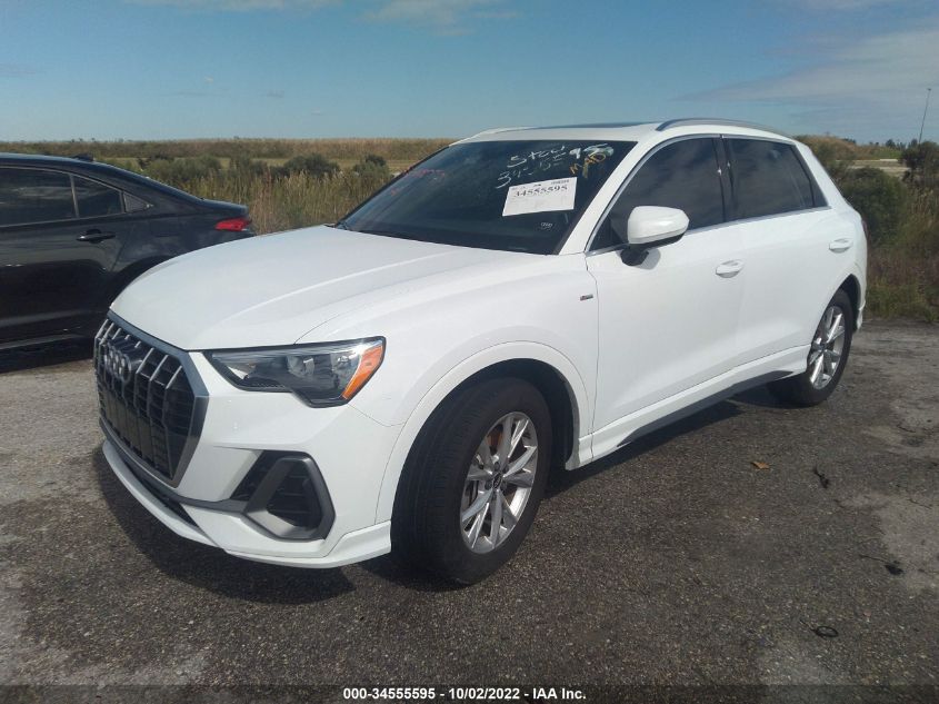 2021 AUDI Q3 S LINE PREMIUM VIN: WA1DECF3XM1037881
