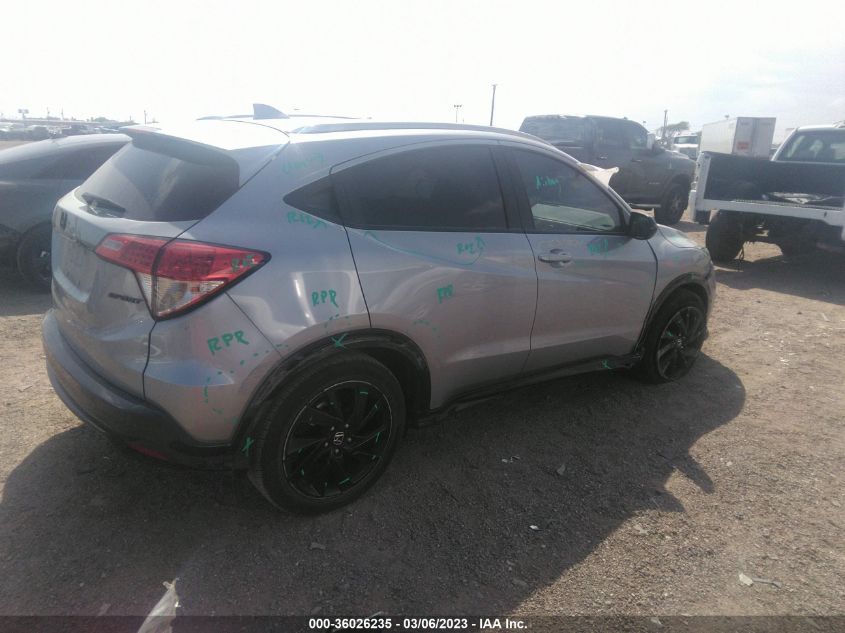 2022 HONDA HR-V SPORT VIN: 3CZRU6H18NM760204