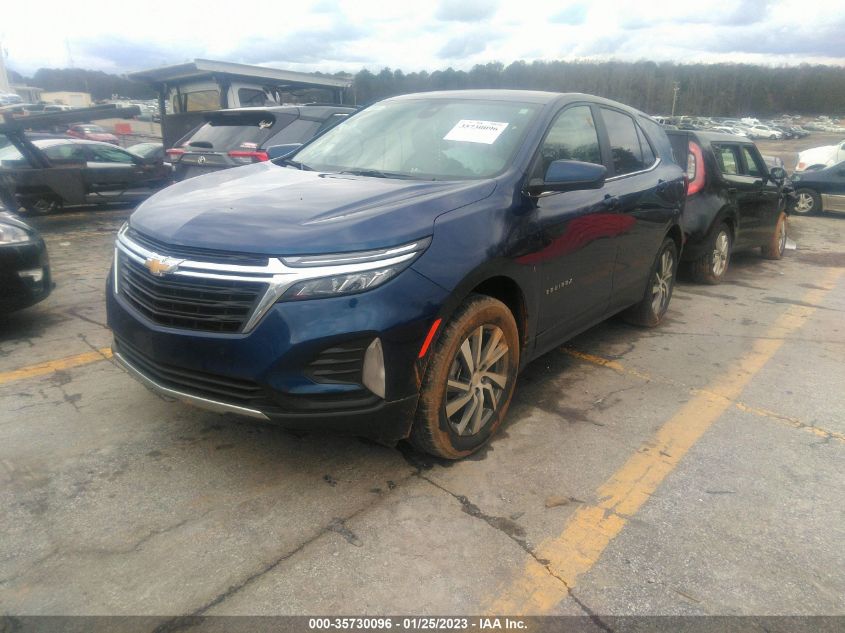 2022 CHEVROLET EQUINOX LT VIN: 3GNAXUEV2NL226649