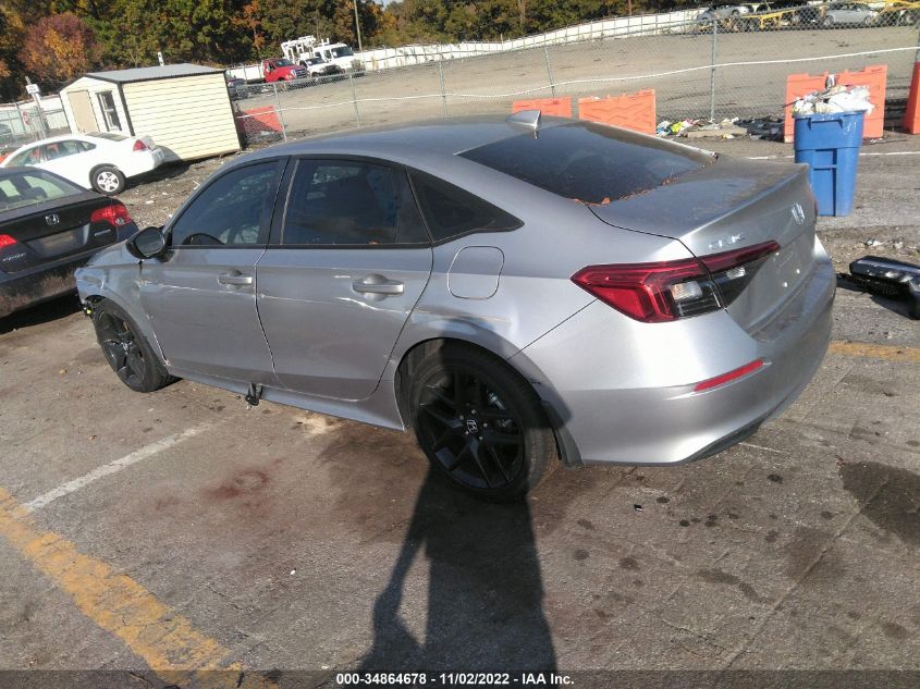 2022 HONDA CIVIC SEDAN SPORT VIN: 2HGFE2F57NH578420