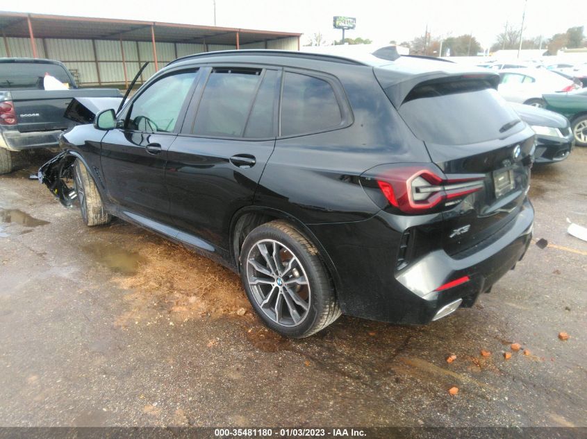 2022 BMW X3 SDRIVE30I VIN: 5UX43DP08N9L57983
