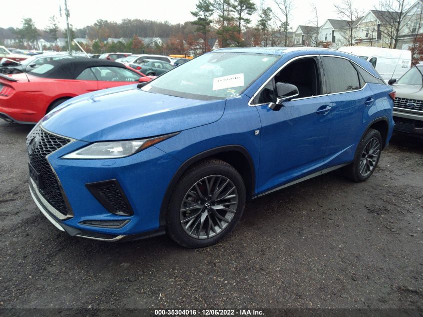 2022 LEXUS RX VIN: 2T2SZMDA7NC313581