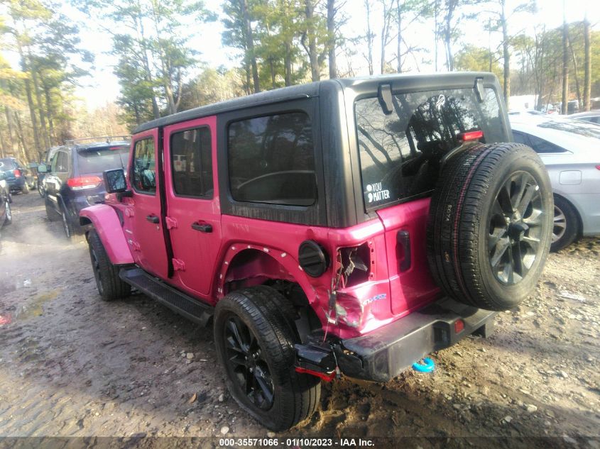 2022 JEEP WRANGLER 4XE UNLIMITED SAHARA VIN: 1C4JJXP66NW114609