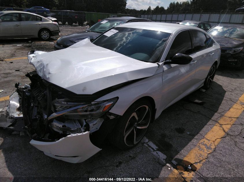 2021 HONDA ACCORD SEDAN SPORT VIN: 1HGCV1F3XMA105815