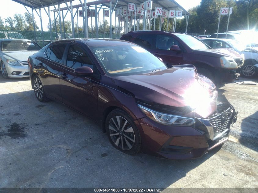 2021 NISSAN SENTRA SV VIN: 3N1AB8CV2MY231985