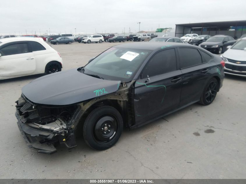2022 HONDA CIVIC SEDAN SPORT VIN: 2HGFE2F54NH524332