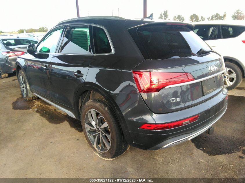 2021 AUDI Q5 PREMIUM VIN: WA1AAAFY8M2032235