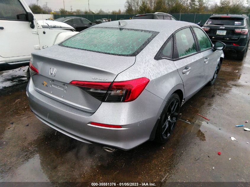 2022 HONDA CIVIC SEDAN SPORT VIN: 2HGFE2F55NH594471