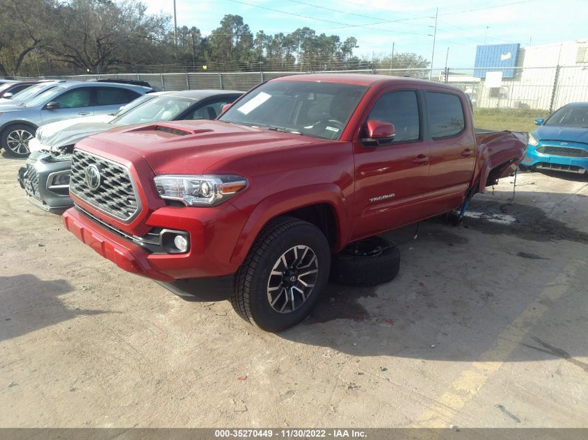 2022 TOYOTA TACOMA 2WD SR5/TRD SPORT VIN: 3TMAZ5CN7NM190785