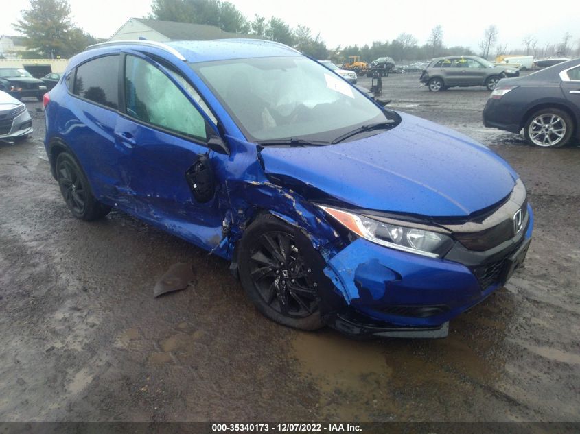 2022 HONDA HR-V SPORT VIN: 3CZRU6H1XNM721291