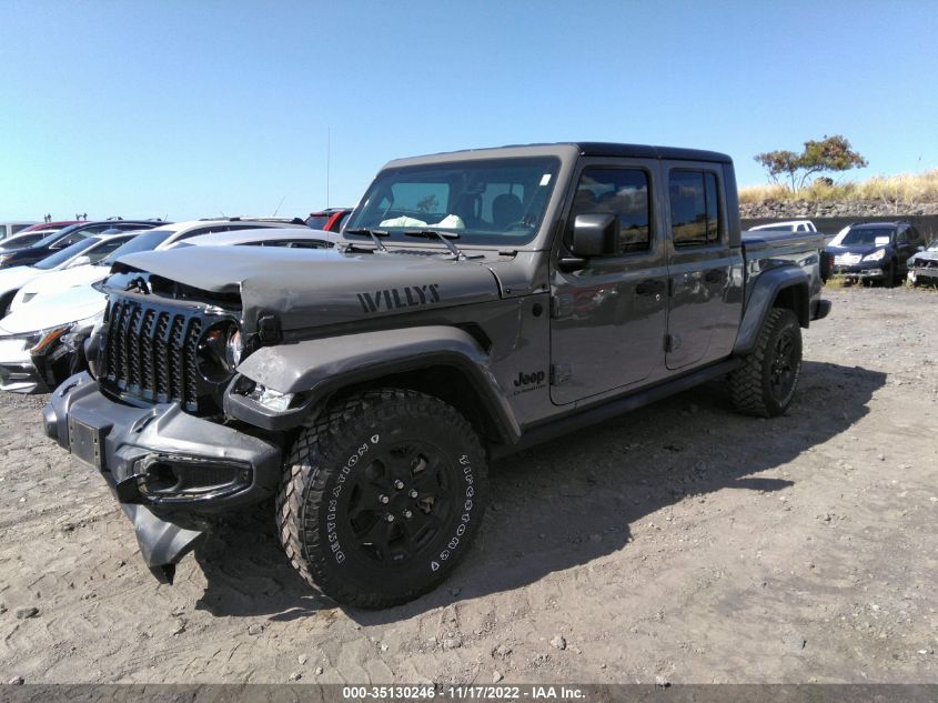2021 JEEP GLADIATOR WILLYS VIN: 1C6HJTAGXML562092