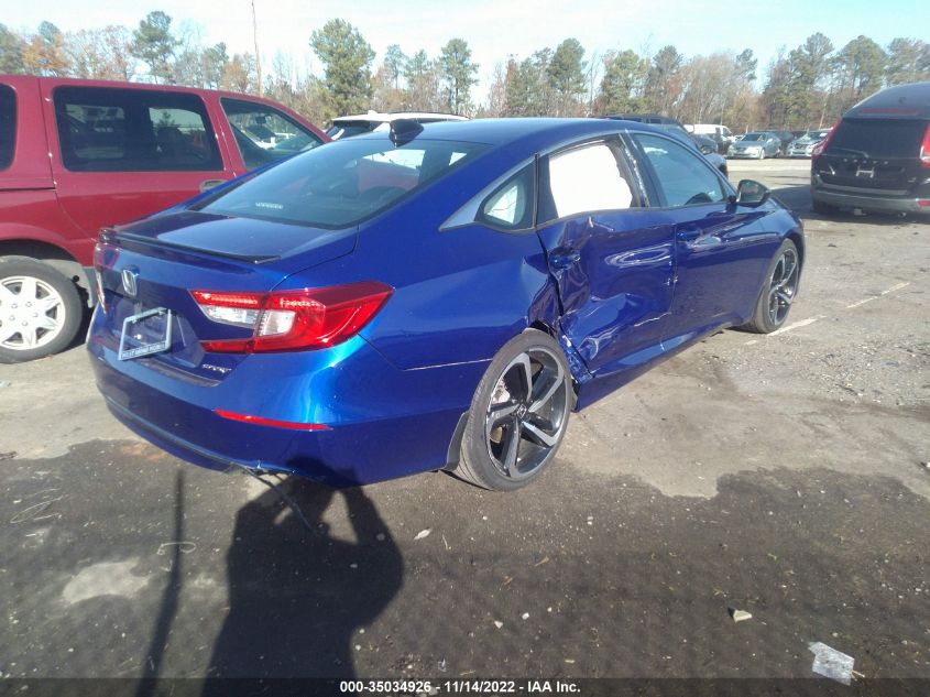 2021 HONDA ACCORD SEDAN SPORT VIN: 1HGCV1F39MA087758