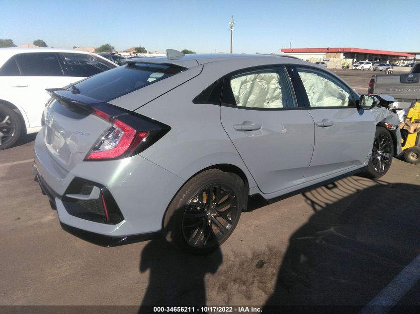 2021 HONDA CIVIC HATCHBACK SPORT VIN: SHHFK7H42MU419994