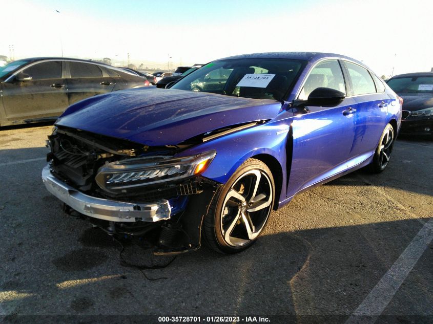 2022 HONDA ACCORD HYBRID SPORT VIN: 1HGCV3F28NA032450
