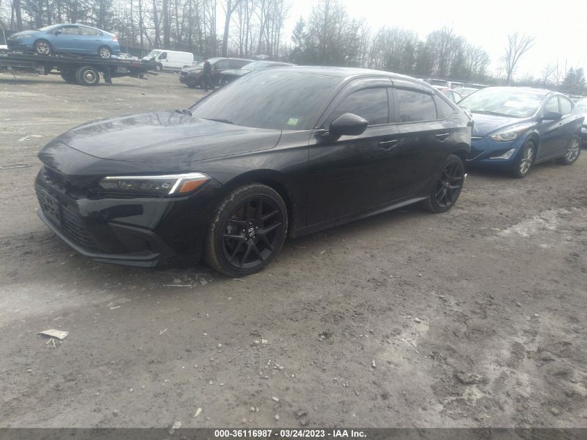 2022 HONDA CIVIC SI VIN: 2HGFE1E57NH474389