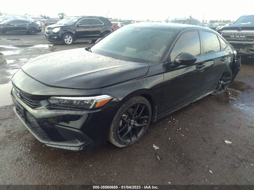 2022 HONDA CIVIC SEDAN SPORT VIN: 2HGFE2F53NH599023