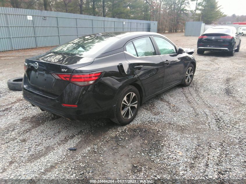 2022 NISSAN SENTRA SV VIN: 3N1AB8CV3NY245931