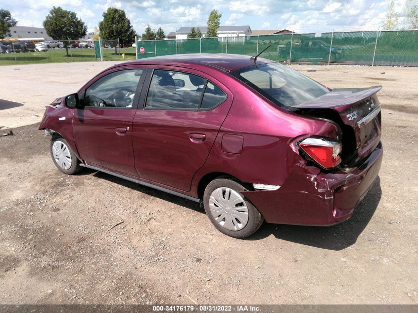 2021 MITSUBISHI MIRAGE G4 ES/LE/CARBONITE EDITION VIN: ML32FUFJ3MHF00763